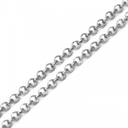 925 Sterling Silver Unfinished Hammered Cable Chain 1mm 1.1mm 1.2mm 1.4mm  1.6mm